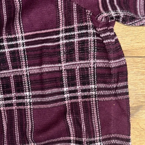 Torrid Purple Plaid Blouse - Picture 4 of 7